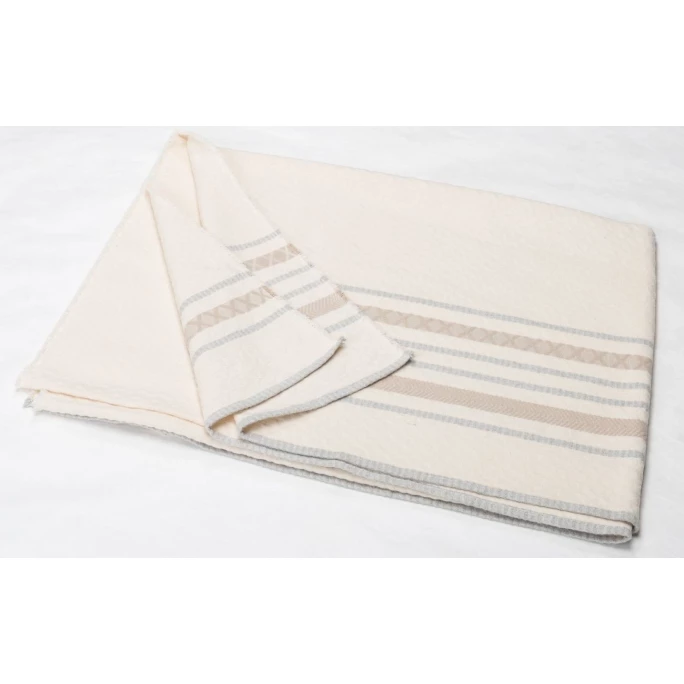 David Fussenegger RIVA Ecken Decke - 140x200 Cm - Rohweiß 2 David Fussenegger RIVA Ecken Decke - 140x200 Cm - Rohweiß – Bild 2