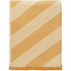 Elvang Denmark Elvang Fishbone Wolldecke - 130x190 Cm - Yellow Ocher