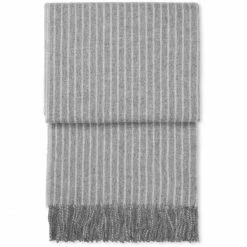 Elvang Denmark Elvang Stripes Wolldecke - 130x200 Cm - Grey