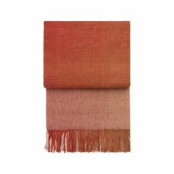 Elvang Denmark Elvang Horizon Plaid Aus Peruanischer Schurwolle - 130x200 Cm - Pompeian Red/terracotta
