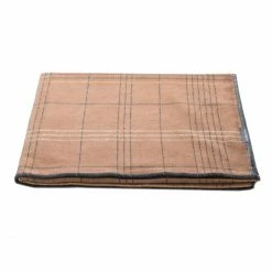 David Fussenegger VELVET Plaid - Gesäumt - Karo - 135x200 Cm - Schokobraun