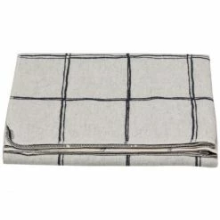 David Fussenegger Karo/handschriftlich Flanelldecke - 140x200 Cm - Rohweiß