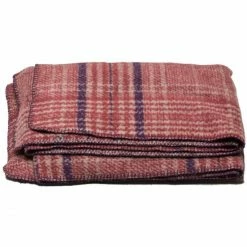 David Fussenegger SAVONA Karo Klassisch Wohndecke - 150x200 Cm - Weinrot