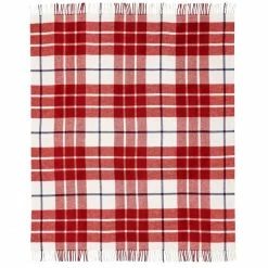 Tommy Hilfiger BURGUNDY CHECKS Plaid - 130x170 Cm - Muscat