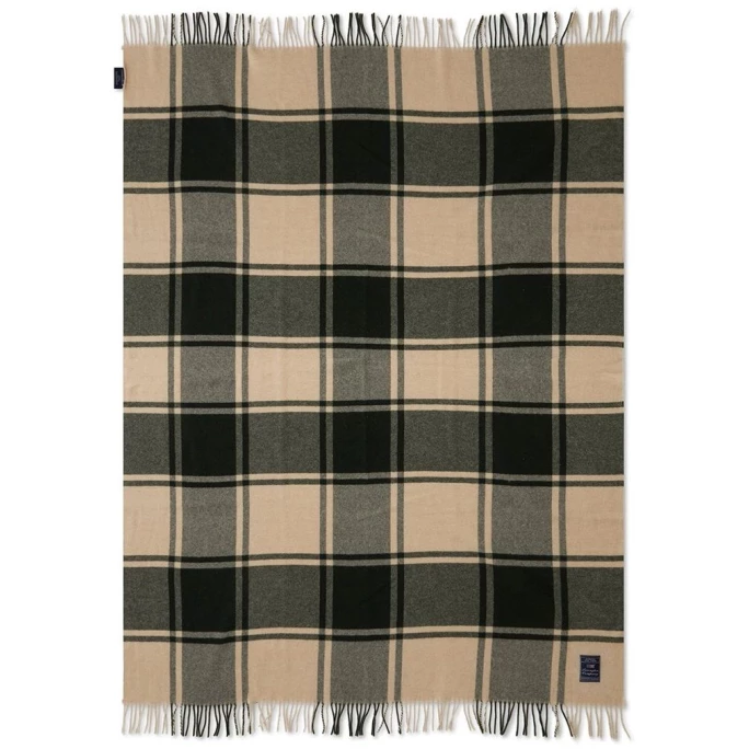 Lexington Checked Plaid - 130x170 Cm - Green-beige 1 Lexington Checked Plaid - 130x170 Cm - Green-beige
