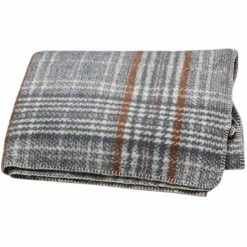 David Fussenegger SAVONA Karo Klassisch Wohndecke - 150x200 Cm - Grau