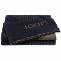 JOOP! Checks Decke - 150x200 Cm - Marine-karamell