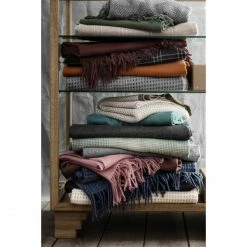 Elvang Denmark Elvang Horizon Plaid Aus Peruanischer Schurwolle - 130x200 Cm - Plum/cognac -David Fussenegger Shop unnamed file 1220