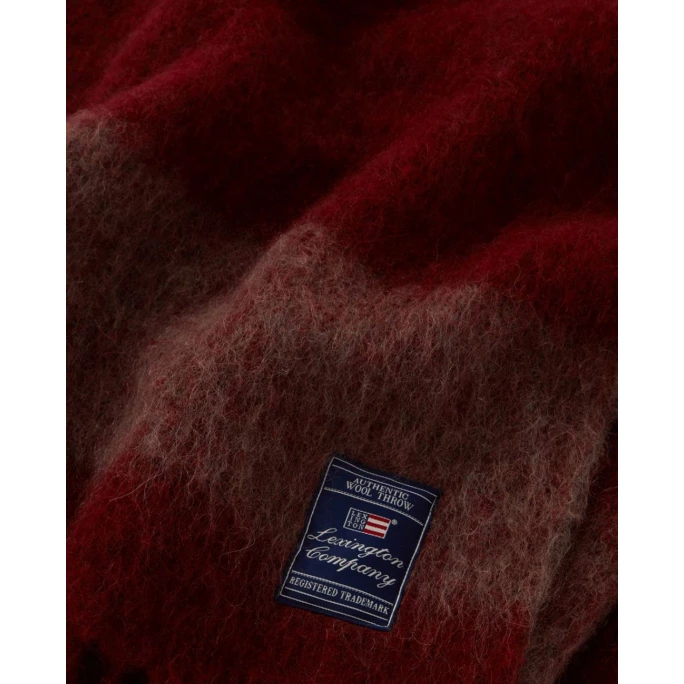 Lexington Striped Plaid - 130x170 Cm - Red-beige 4 Lexington Striped Plaid - 130x170 Cm - Red-beige – Bild 4