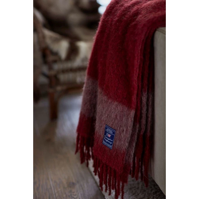 Lexington Striped Plaid - 130x170 Cm - Red-beige 5 Lexington Striped Plaid - 130x170 Cm - Red-beige – Bild 5