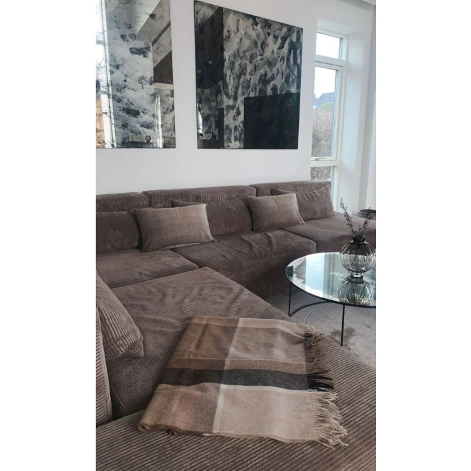 Elvang Denmark Elvang Manhattan Wolldecke - 130x200 Cm - Beige 5 Elvang Denmark Elvang Manhattan Wolldecke - 130x200 Cm - Beige – Bild 5