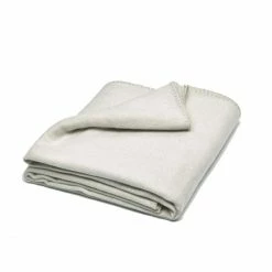 Haven & Earth Winter Herringbone Plaid - 160x220 Cm - Creme/natur