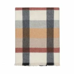 Elvang Denmark Elvang Intersection Alpaka-Decke - 130x190 Cm - Rusty Red/white/grey