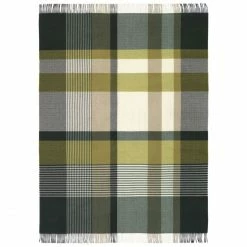 Eagle Products HARRIS Schurwoll-Decke - 150x215 Cm - Oliv-erbse