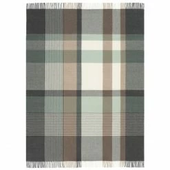 Eagle Products HARRIS Schurwoll-Decke - 150x215 Cm - Grau-salbei