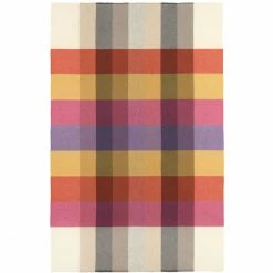 Eagle Products Pisa Plaid Aus Schurwolle - 130x200 Cm - Orange-pink-lila