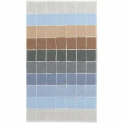 Eagle Products Mosaik Plaid Aus Schurwolle - 135x220 Cm - Hellblau-jeans-mittelgrau