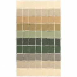 Eagle Products Mosaik Plaid Aus Schurwolle - 135x220 Cm - Natur-khaki-oliv