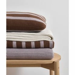 Marc O'Polo Structure Knit Decke GOTS-zertifiziert - 130x170 Cm - Toffee Brown -David Fussenegger Shop unnamed file 1417