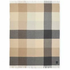 Lexington Checked Decke - 130x170 Cm - Beige/gray