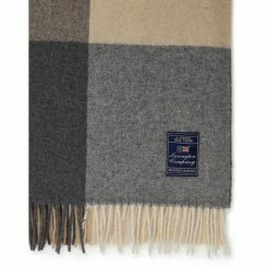 Lexington Checked Decke - 130x170 Cm - Beige/gray -David Fussenegger Shop unnamed file 1421