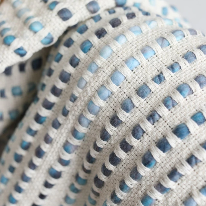 Damai Mombassa Plaid - 130x170 Cm - Blue 3 Damai Mombassa Plaid - 130x170 Cm - Blue – Bild 3