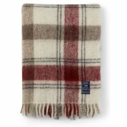 Lexington Checked Plaid - 130x170 Cm - Red-beige-white