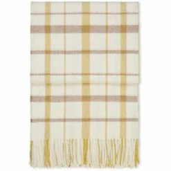 Elvang Denmark Elvang Tweed Wolldecke - 130x200 Cm - Light Yellow