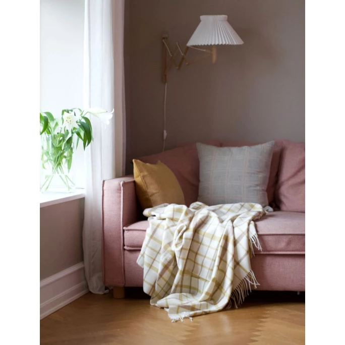 Elvang Denmark Elvang Tweed Wolldecke - 130x200 Cm - Light Yellow 4 Elvang Denmark Elvang Tweed Wolldecke - 130x200 Cm - Light Yellow – Bild 4