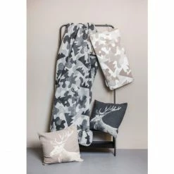 David Fussenegger SAVONA Wohndecke Camouflage Alpin - 150x200 Cm - Rauch -David Fussenegger Shop unnamed file 152