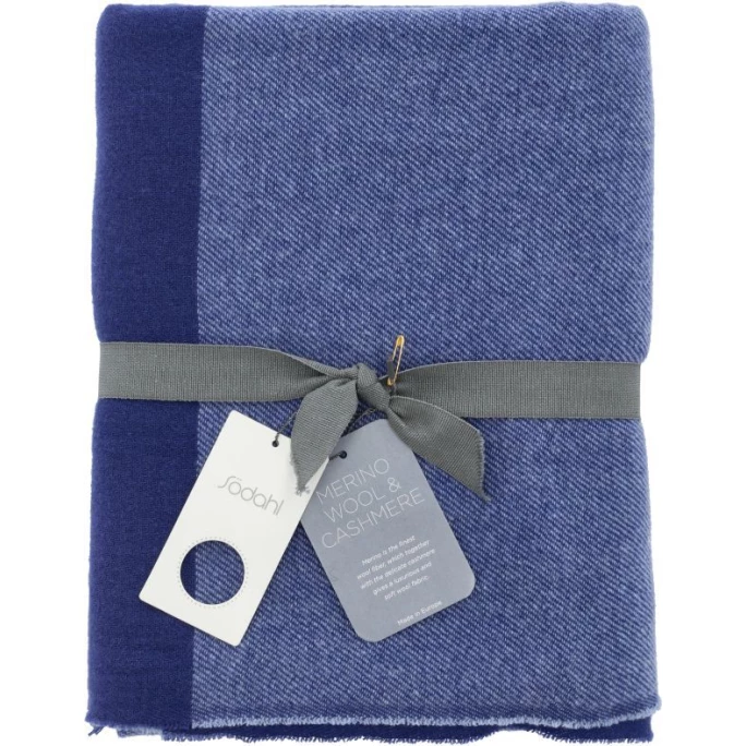 Södahl Merino Wohndecke - 130x200 Cm - Royal Blue 3 Södahl Merino Wohndecke - 130x200 Cm - Royal Blue – Bild 3