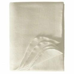 Eagle Products ABERDEEN Schurwoll-Decke - 150x240 Cm - Weiß