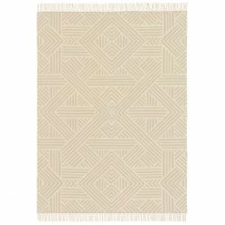 Eagle Products MAORI Decke Aus Schurwolle - 145x205 Cm - Rohweiß