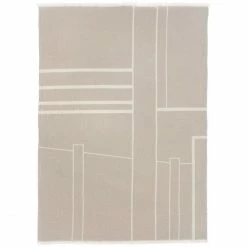 Kristina Dam Studio Architecture Decke - 130x180 Cm - Off White-beige Melange