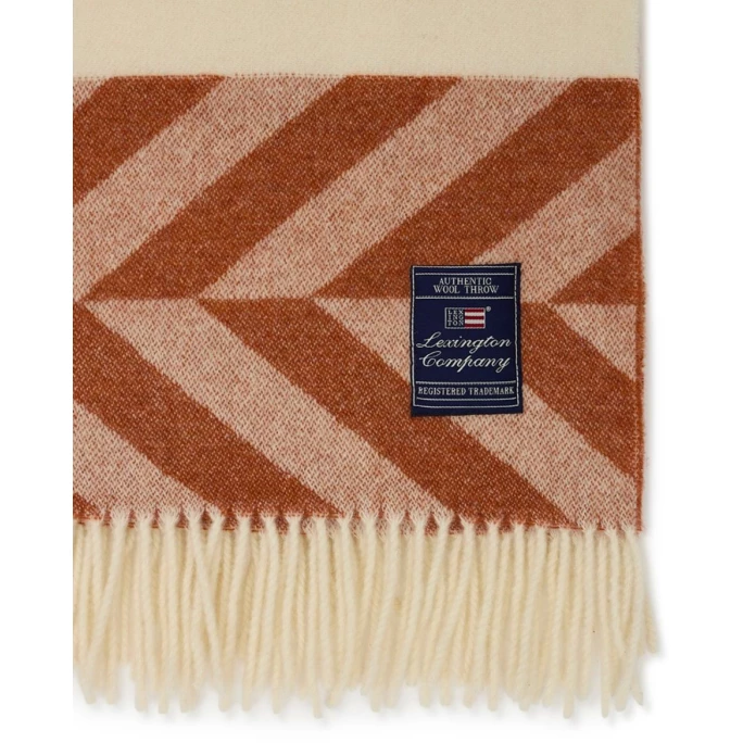 Lexington Herringbone Striped Decke - 130x170 Cm - Copper/brown 3 Lexington Herringbone Striped Decke - 130x170 Cm - Copper/brown – Bild 3