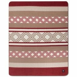 Lexington Graphic Printed Plaid - 130x170 Cm - Red-beige-white