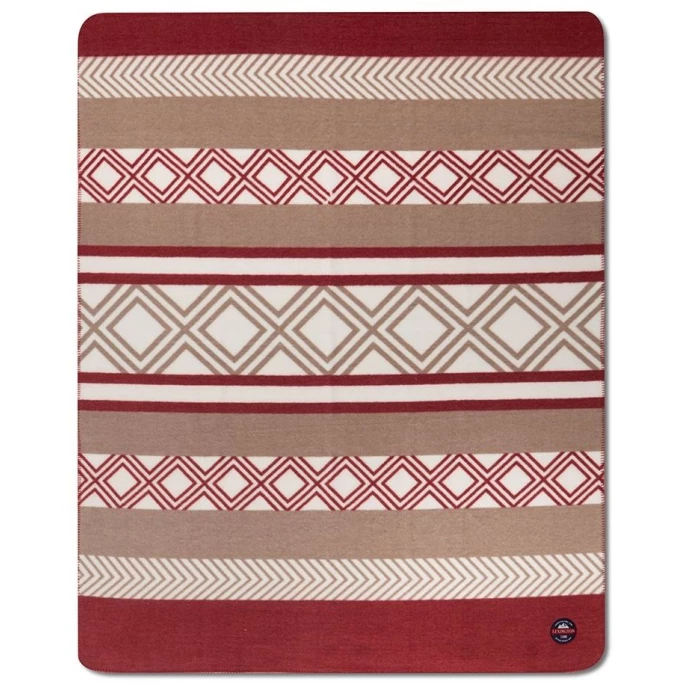 Lexington Graphic Printed Plaid - 130x170 Cm - Red-beige-white 1 Lexington Graphic Printed Plaid - 130x170 Cm - Red-beige-white