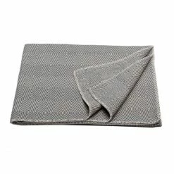 David Fussenegger NOVA Decke Fischgrät Gespiegelt - 140x200 Cm - Anthrazit