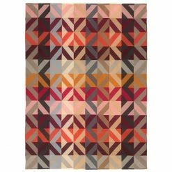 Eagle Products ORLANDO Lammwoll-Decke - 150x200 Cm - Maus-bordo-orange