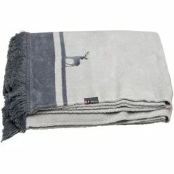 David Fussenegger Basic Hirsch Wohndecke - 150x200 Cm - Grau