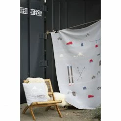 David Fussenegger SILVRETTA Vintage Alpin Flanelldecke - 140x200 Cm - Hellblau -David Fussenegger Shop unnamed file 344