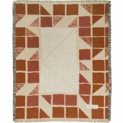 Zoeppritz Absurd Stamp Decke - 150x200 Cm - Rust