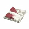 Haven & Earth Amanda Triangles Plaid - 150x200 Cm - Taupe/rot/natur