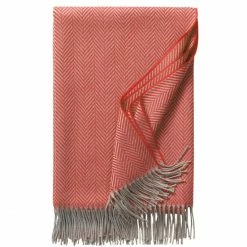 Eagle Products Denver Decke Aus Schurwolle - 130x195 Cm - Rotorange