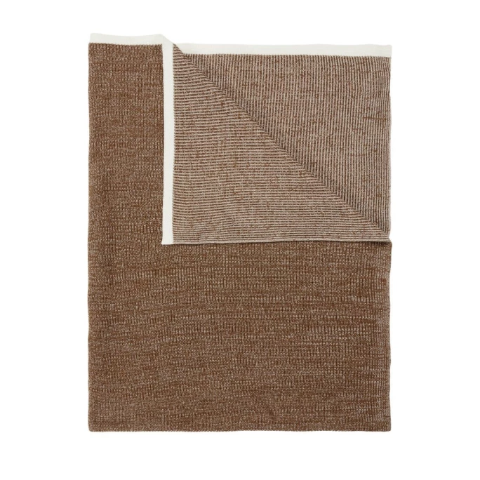 Marc O'Polo Rivar Decke - 130x170 Cm - Warm Pecan 1 Marc O'Polo Rivar Decke - 130x170 Cm - Warm Pecan
