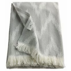 Tom Tailor Zig Zag Decke - 140x180 Cm - Grau