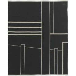 Kristina Dam Studio Architecture Decke - 130x180 Cm - Black-off White