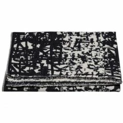 David Fussenegger Raster Flanelldecke - 140x200 Cm - Schwarz