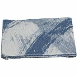 David Fussenegger LIMA Pinselstriche Leichte Decke Aus Recycling- - 140x200 Cm - Blau