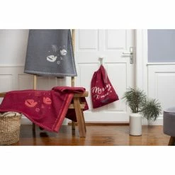 David Fussenegger VELVET Tauben Plaid - 135x200 Cm - Bordeaux -David Fussenegger Shop unnamed file 574